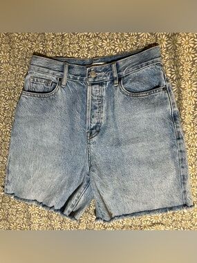 Light Denim Cutoff Shorts